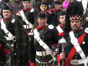 Inspection time on Parade with the Atholl Highlanders